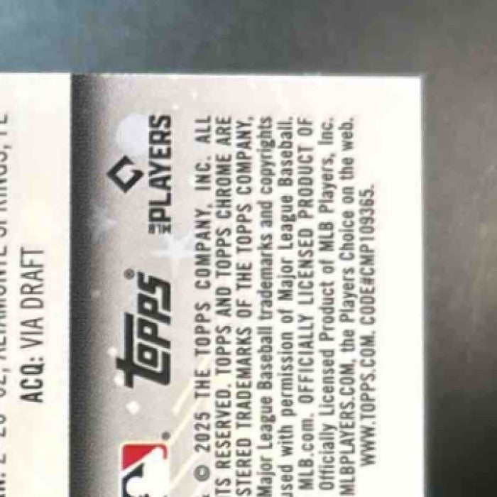 2025 Topps Cosmic Chrome Dylan Crews Aqua /199 #194 RC Washington Nationals