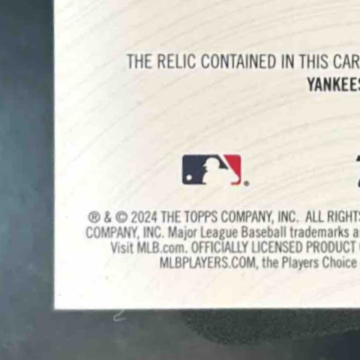 2024 Topps Aaron Judge Rounding the Bases Relics #RTB-AJ MEM New York Yankees
