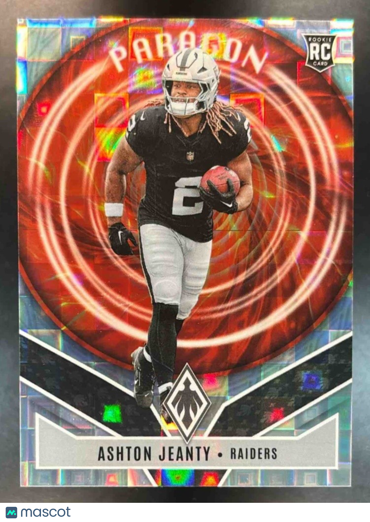 2025 Panini Phoenix Ashton Jeanty Paragon Silver Pandora /249 #10 RC Raiders