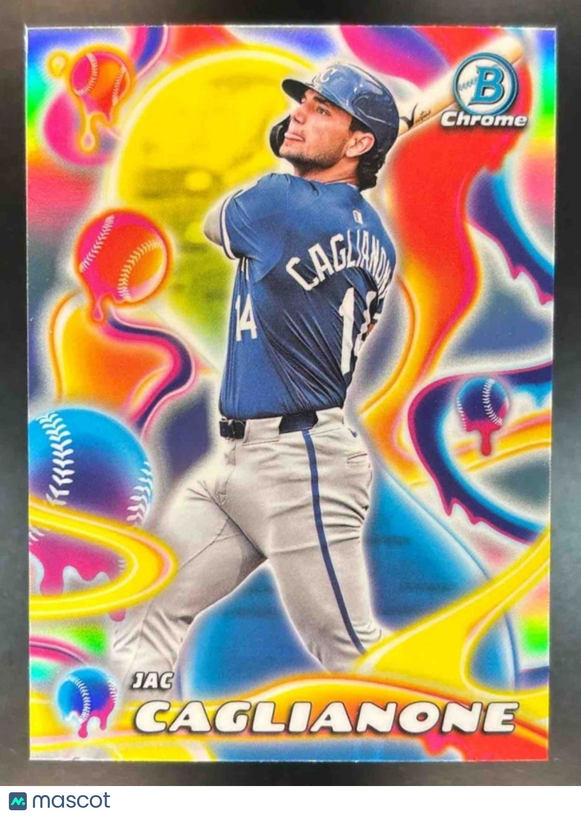 2025 Bowman Chrome Jac Caglianone Melt Mashers #MM-24 Kansas City Royals