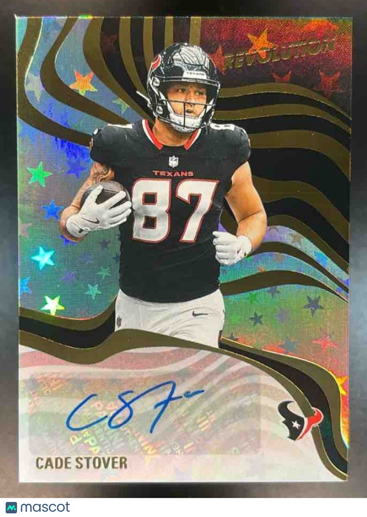 2025 Panini Revolution Cade Stover Signatures Astro Auto Houston Texans