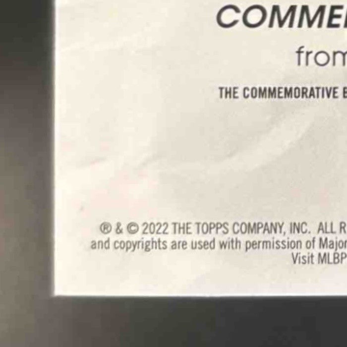 2022 Topps Mike Trout Batting Helmet Commemorative Relic Los Angeles Angels