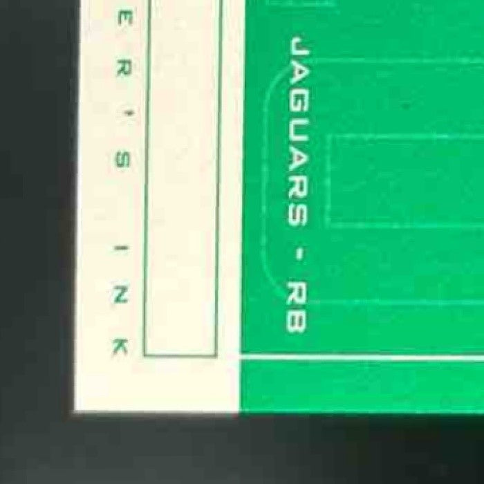 1998 SP Authentic Fred Taylor Player's Ink Green RC Auto Jacksonville Jaguars