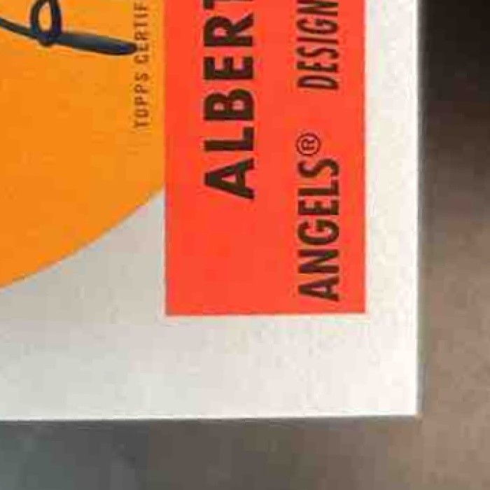 2021 Topps Archives Albert Pujols 1963 Peel-Off Auto Silver /99 Angels