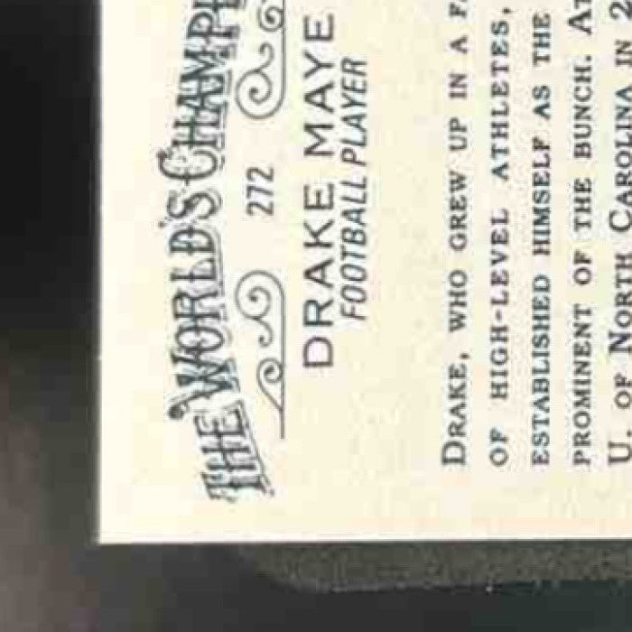 2024 Topps Allen & Ginter Drake Maye Black Border Mini #272