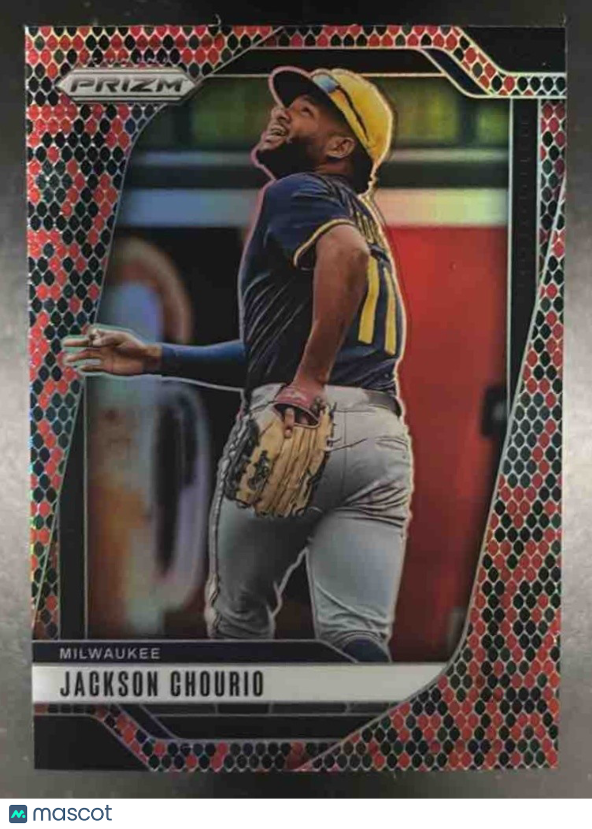 2025 Panini Prizm Jackson Chourio Prizms Snakeskin #108 Milwaukee Brewers