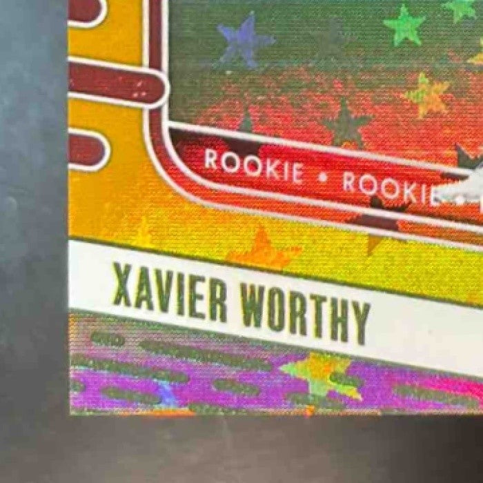 2024 Absolute Xavier Worthy Rookies Gold Stars /25 #128 RC Kansas City Chiefs