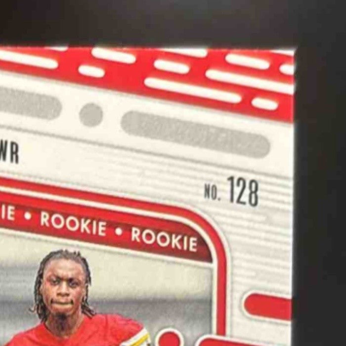 2024 Absolute Xavier Worthy Rookies Gold Stars /25 #128 RC Kansas City Chiefs