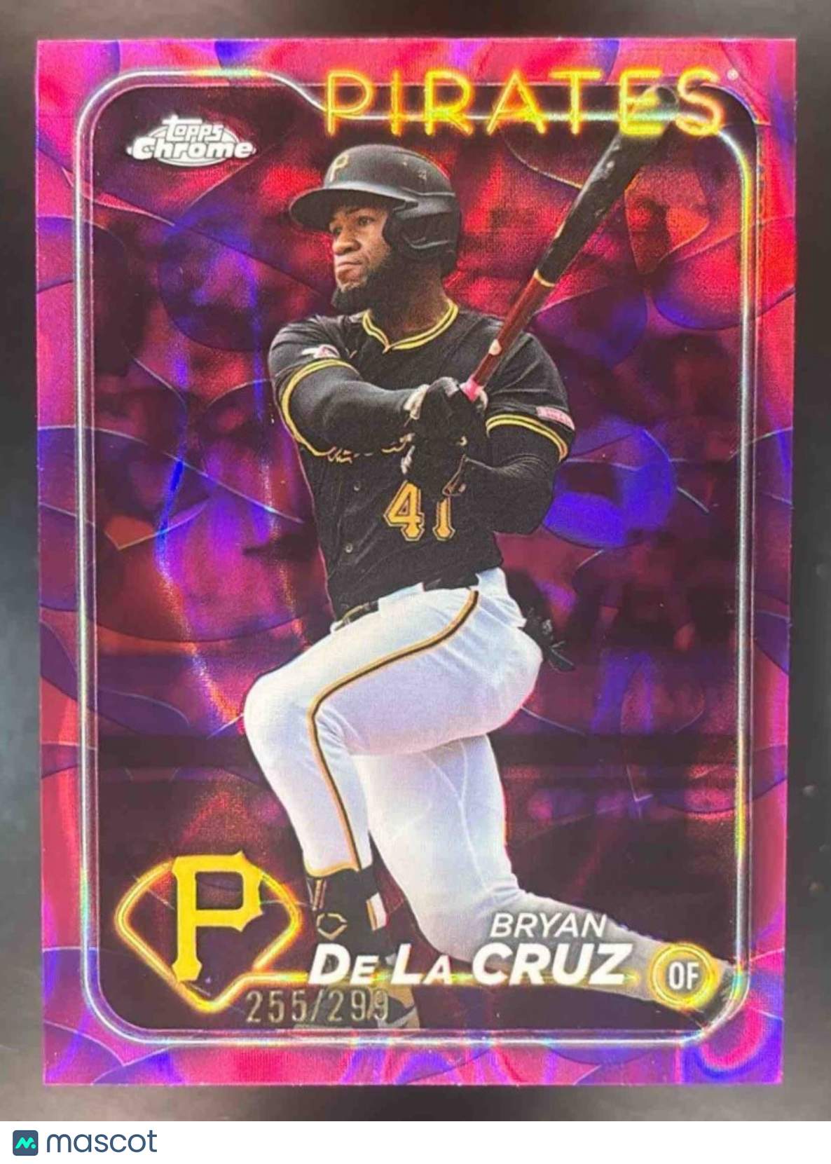 2024 Topps Chrome Update Bryan De La Cruz Lava Lamp /299 #USC126 Pirates