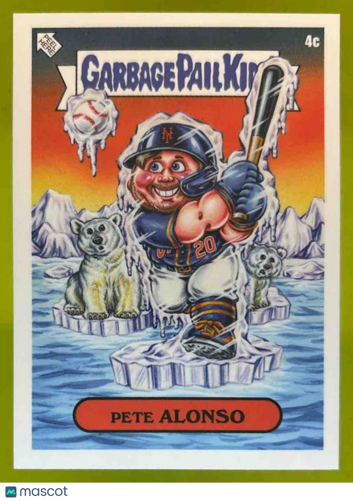 2023 Topps Garbage Pail Kids x MLB S3 Pete Alonso David Gross Variation #4C