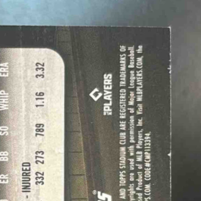 2025 Topps Stadium Club Sandy Alcantara Gold Foil /50 #120 Miami Marlins
