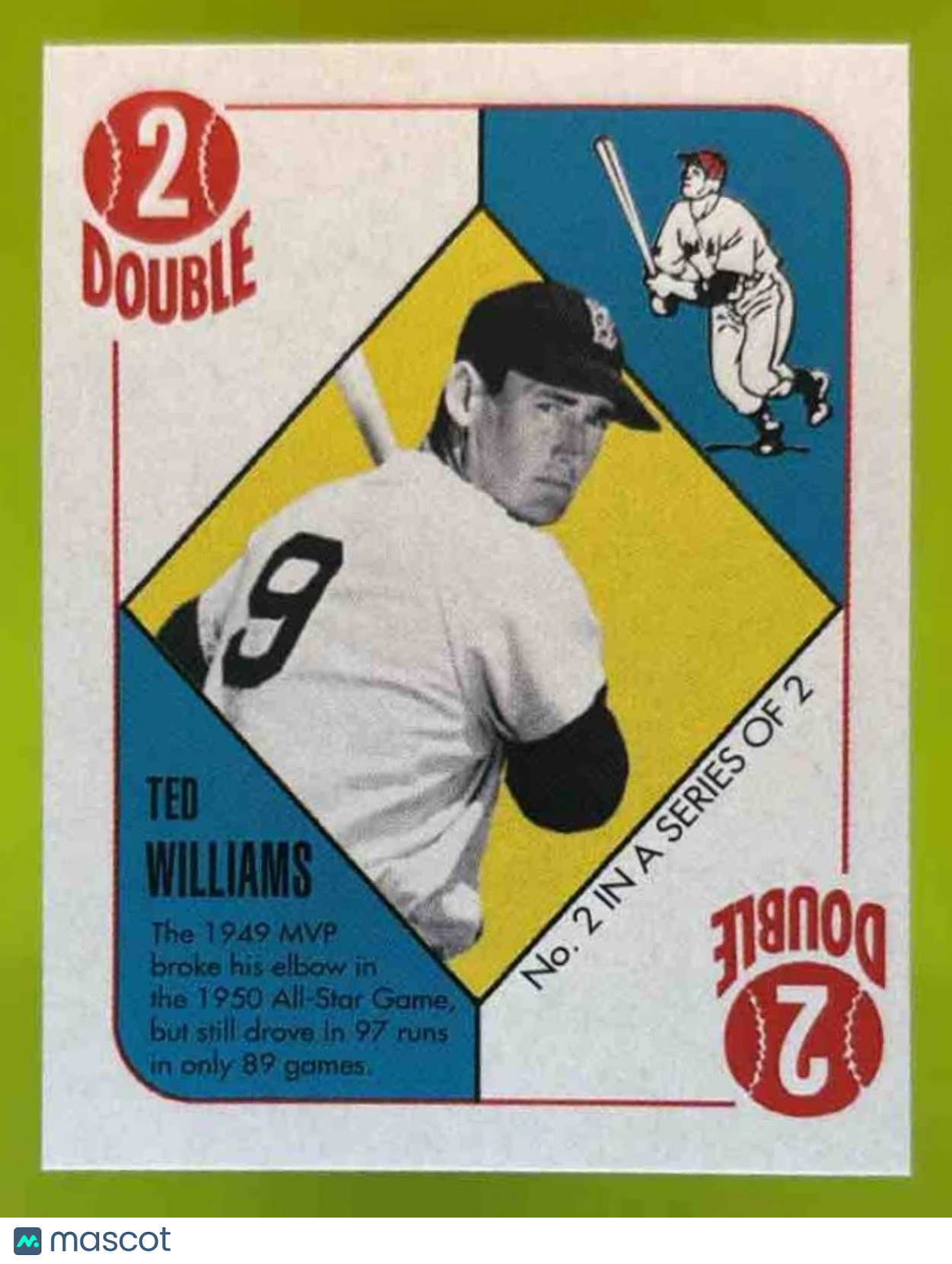 2007 Topps Target Factory Blue Backs #2 Ted Williams 1951 Design Boston Red Sox