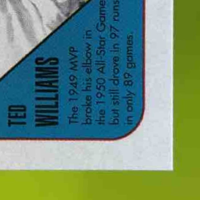 2007 Topps Target Factory Blue Backs #2 Ted Williams 1951 Design Boston Red Sox