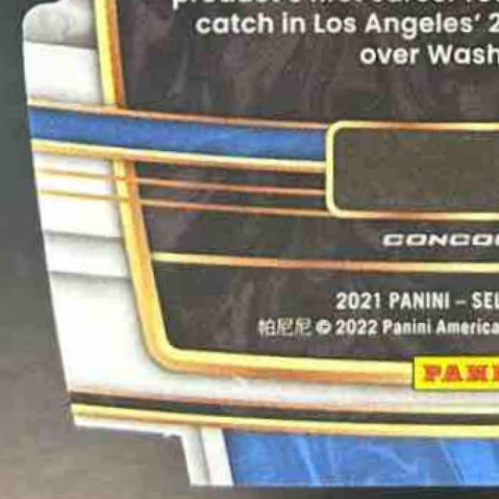 2021 Panini Select Josh Palmer Zebra Prizm Die Cut #66 RC Los Angeles Chargers