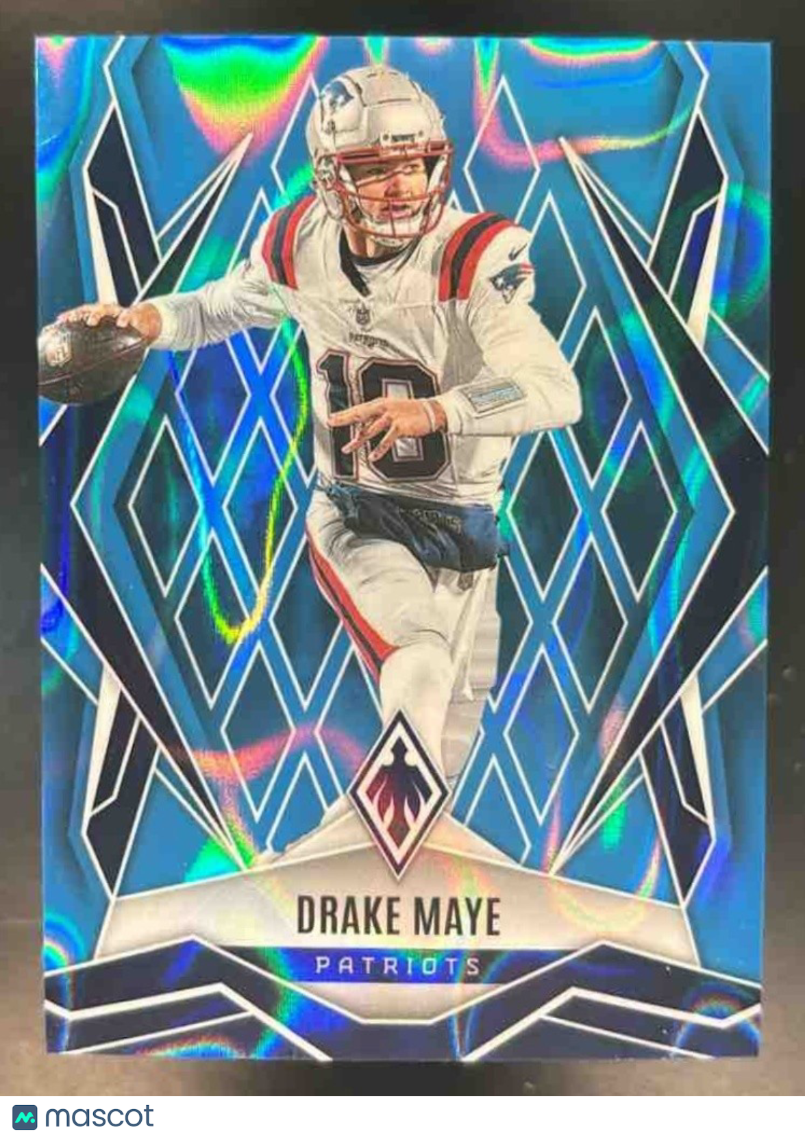 2025 Panini Phoenix Drake Maye Light Blue Lava /325 #111 New England Patriots