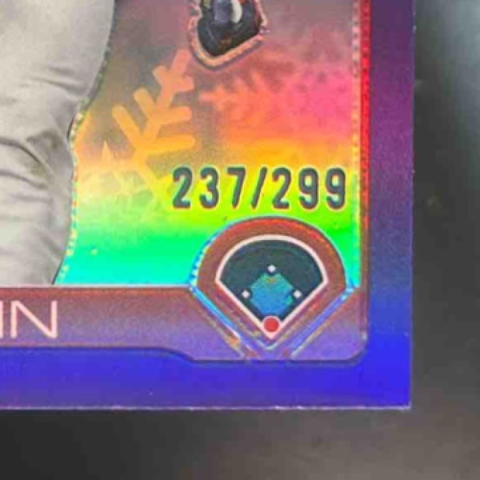 2025 Topps Holiday Drake Baldwin Chrome Purple /299 #HC60 RC Atlanta Braves
