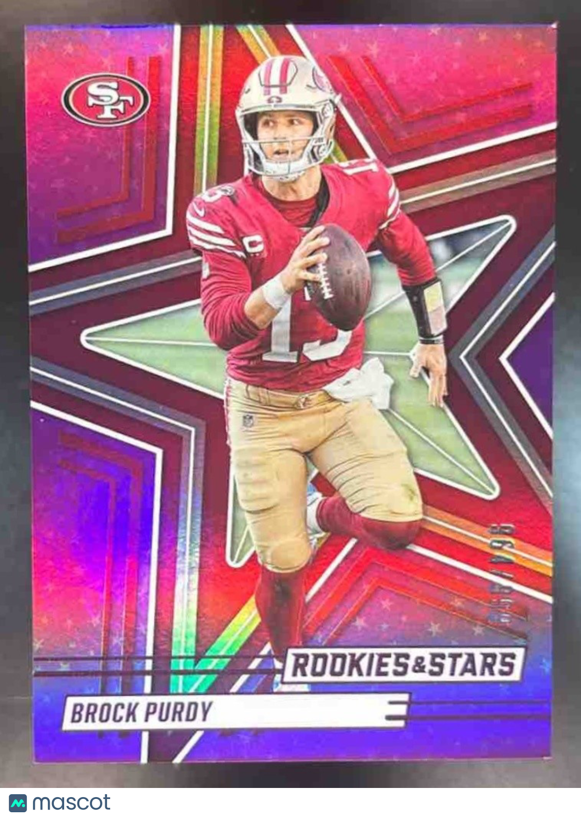 2025 Panini Rookies & Stars Brock Purdy Purple /999 #20 San Francisco 49ers