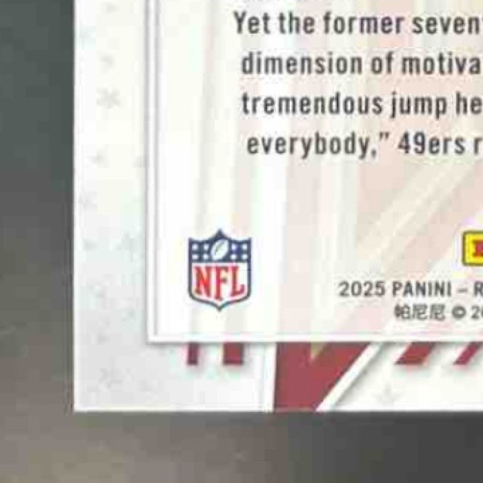 2025 Panini Rookies & Stars Brock Purdy Purple /999 #20 San Francisco 49ers