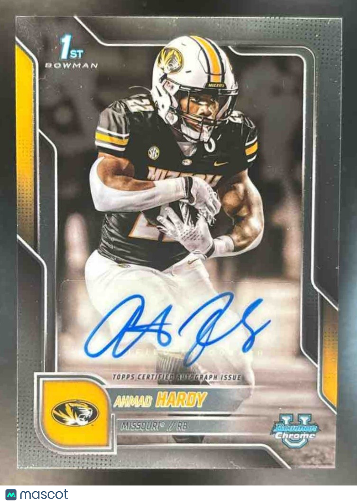 2025 Bowman Chrome University Ahmad Hardy Prospect Auto #BCA-AHA Missouri Tigers