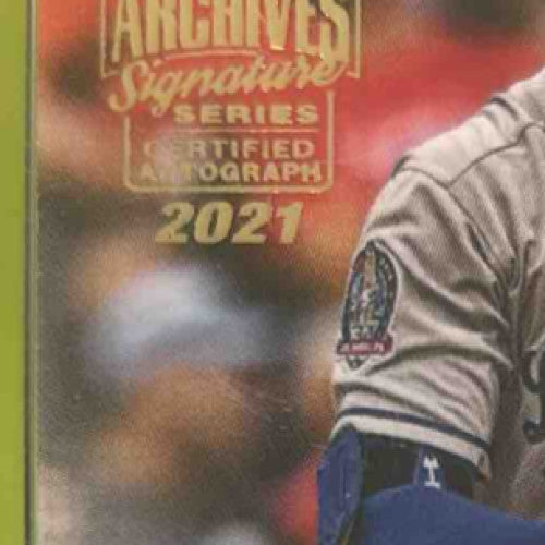 202 Topps Archives Signature Series Alex Verdugo #671 Los Angeles Dodgers 12/18