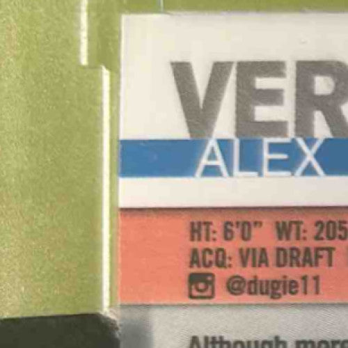 202 Topps Archives Signature Series Alex Verdugo #671 Los Angeles Dodgers 12/18