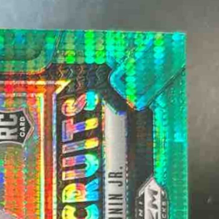 2025 Panini Prizm Draft Picks Harold Fannin Jr. New Recruits Green Pulsar /49 #3