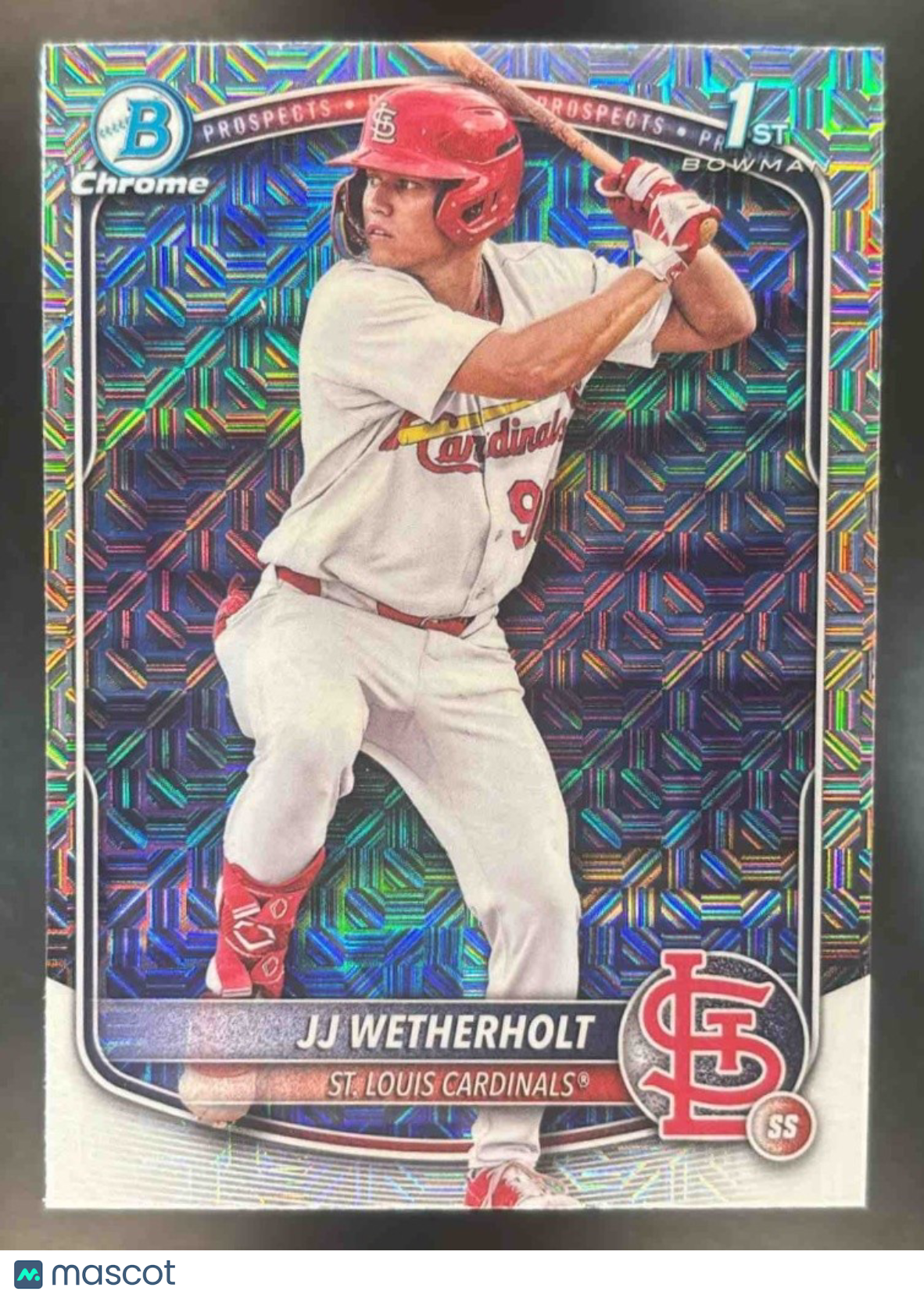 2025 Bowman JJ Wetherholt Chrome Mega Box #BCP-22 1st Prospect Cardinals