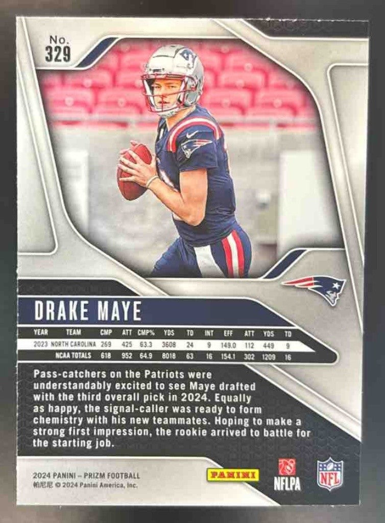2024 Prizm Drake Maye #329 RC New England Patriots