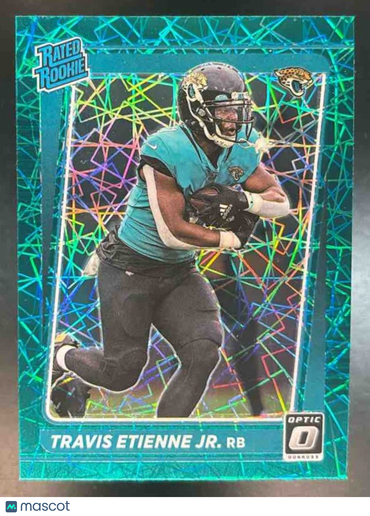 2021 Donruss Optic Travis Etienne Jr. Teal Velocity #214 RC Jacksonville Jaguars