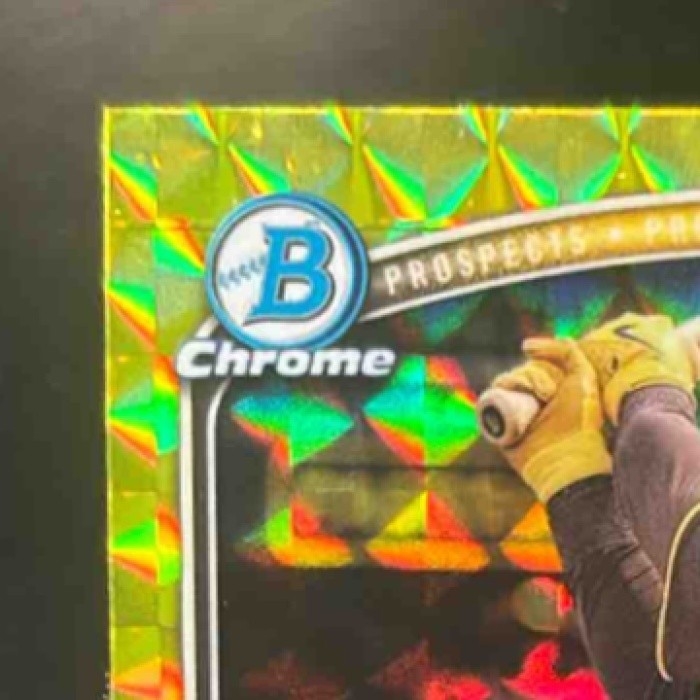 2025 Bowman Chrome Ethan Salas Prospects Yellow Geometric /75 #BCP-169 Padres