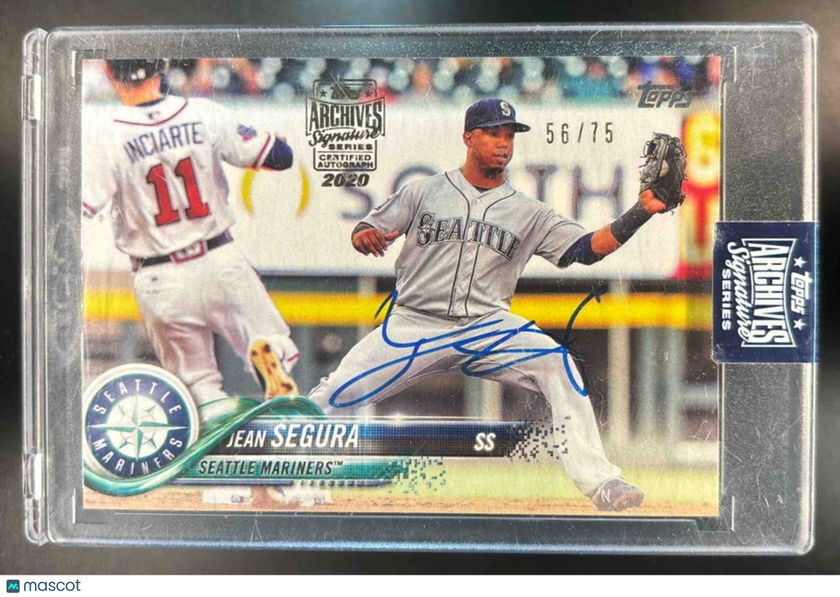 2020 Topps Archives Signature Series Jean Segura Auto /75 Seattle