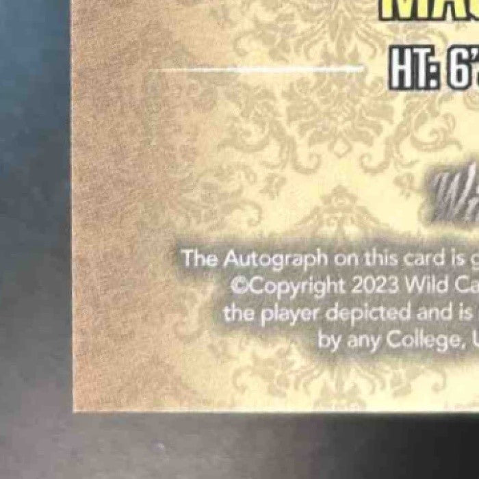 2023 Wild Card 7 Studs Mac Jones Right Spade Sparkles Slate /2 #7CSR-A Auto Jets