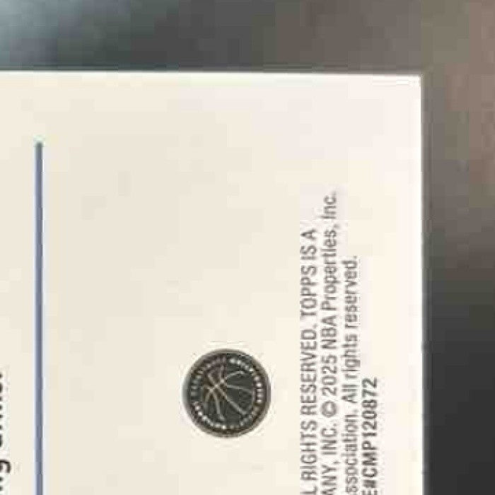 2025-26 Topps Cedric Coward Holo Foil #211 RC Memphis Grizzlies