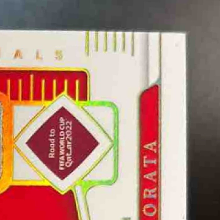 2022-23 National Treasure Alvaro Morata Timeline Materials Gold /10 MEM Spain