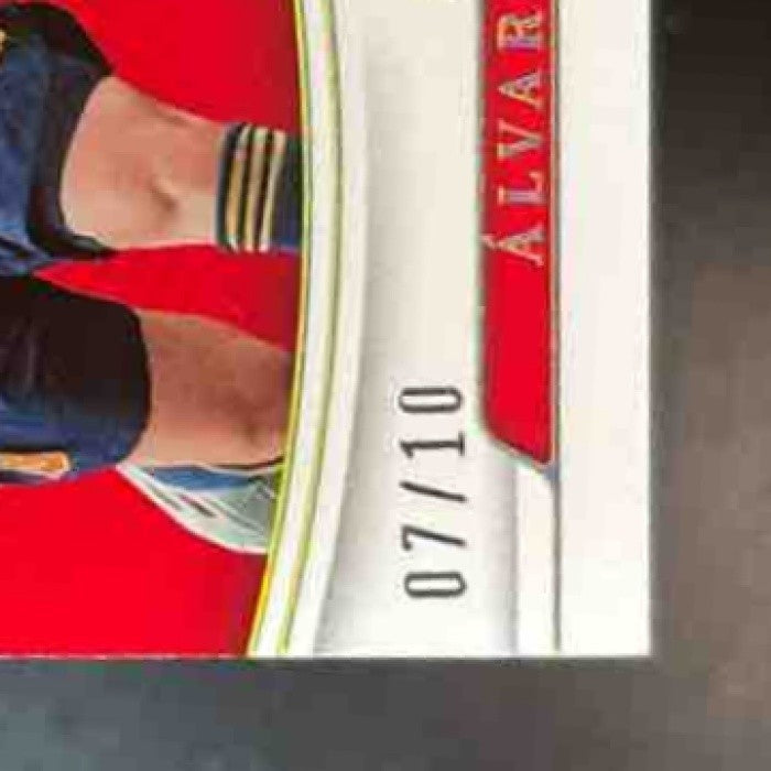 2022-23 National Treasure Alvaro Morata Timeline Materials Gold /10 MEM Spain
