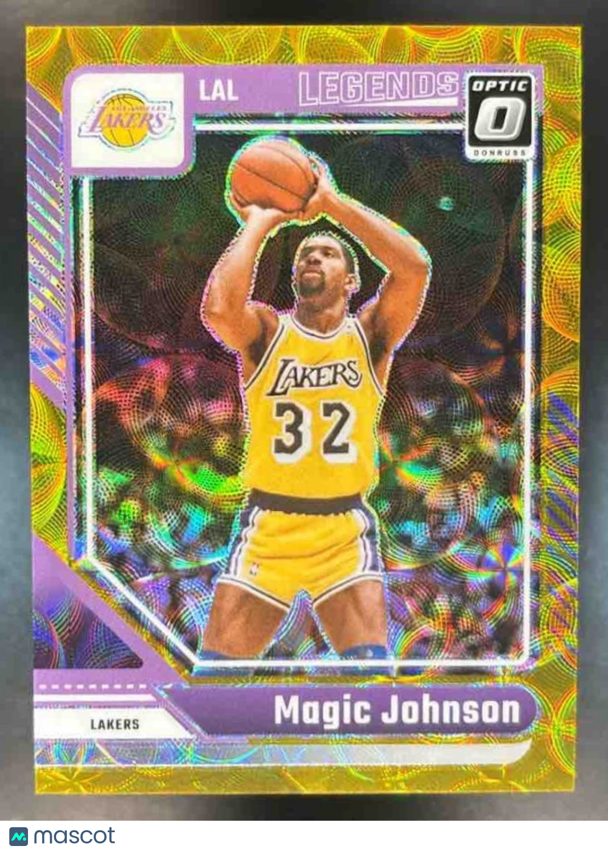 2024-25 Donruss Optic Magic Johnson Gold Scope 10/10 #239 Los Angeles Lakers