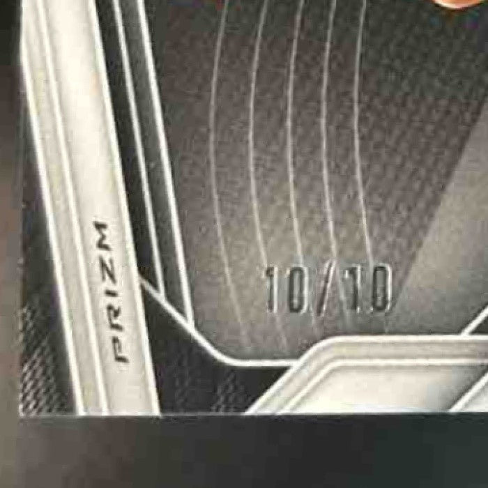 2024-25 Panini Prizm Black Yongxi "Jacky" Cui Gold 10/10 #202 RC Brooklyn Nets