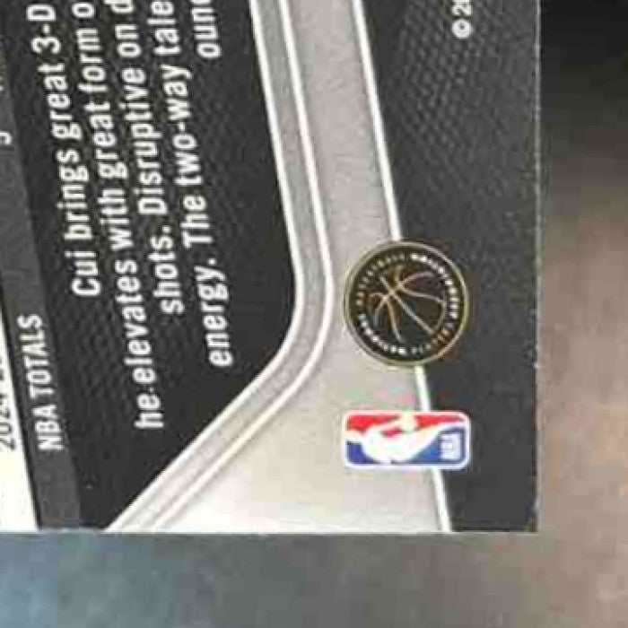 2024-25 Panini Prizm Black Yongxi "Jacky" Cui Gold 10/10 #202 RC Brooklyn Nets