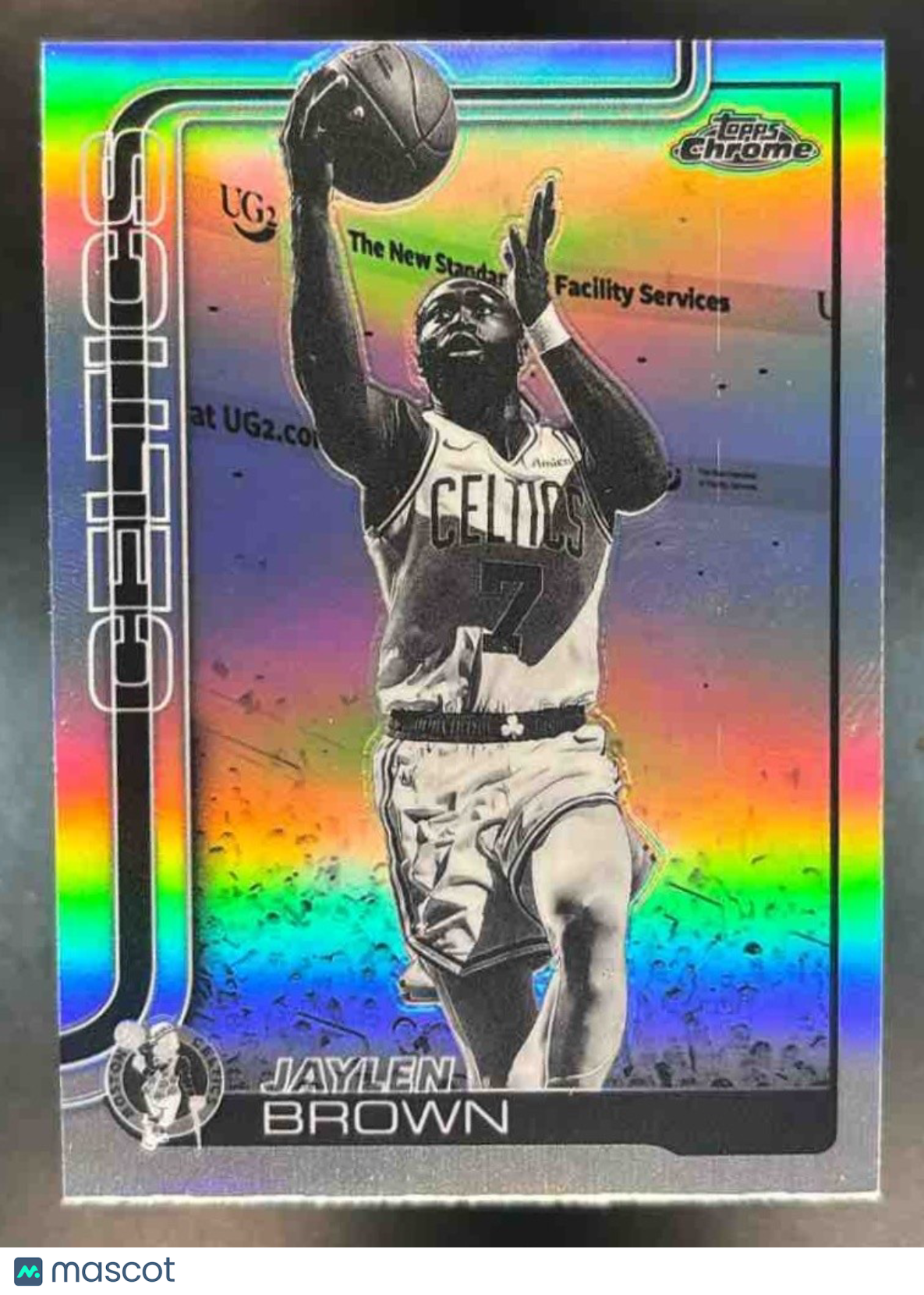 2025-26 Topps Chrome Jaylen Brown Negative Refractor #51 Boston Celtics