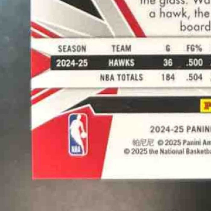 2024-25 Panini Obsidian Jalen Johnson (Hot Springs) /15 #14 Atlanta Hawks