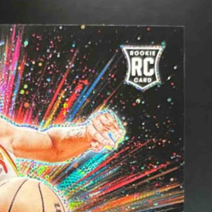 2024-25 Panini Donruss Optic Zaccharie Risacher Lights Out Red & Gold /99 #4 RC