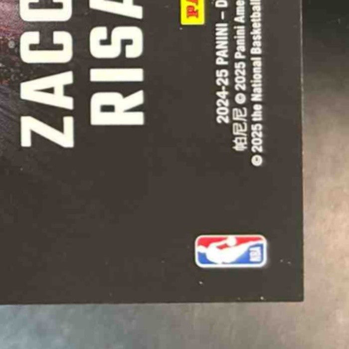 2024-25 Panini Donruss Optic Zaccharie Risacher Lights Out Red & Gold /99 #4 RC