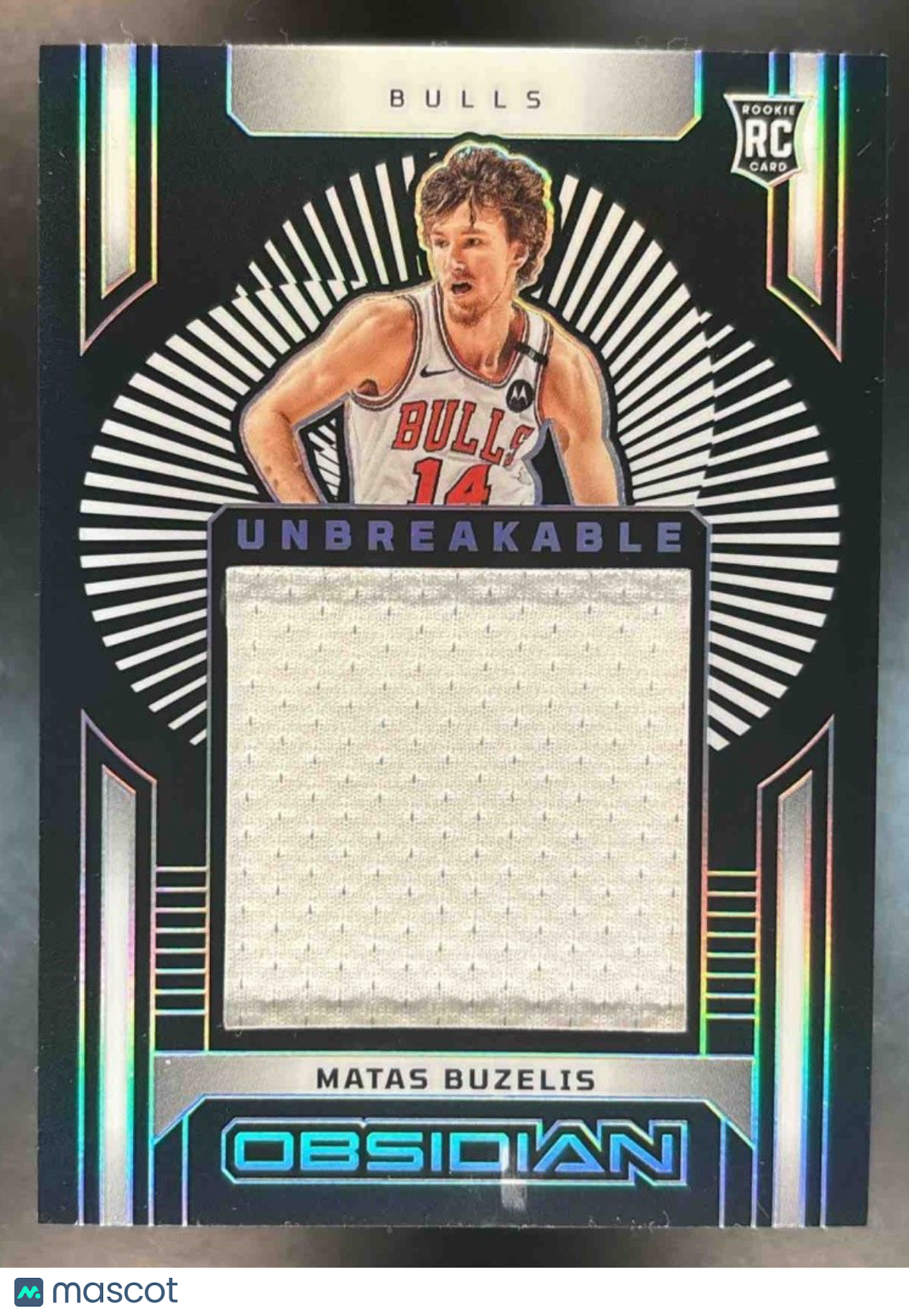 2024-25 Obsidian Matas Buzelis Unbreakable Patch /249 MEM RC Chicago Bulls
