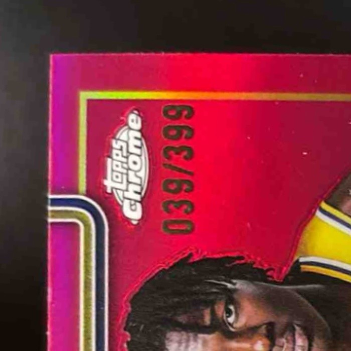 2025-26 Topps Chrome Adou Thiero Magenta /399 #286 RC Los Angeles Lakers