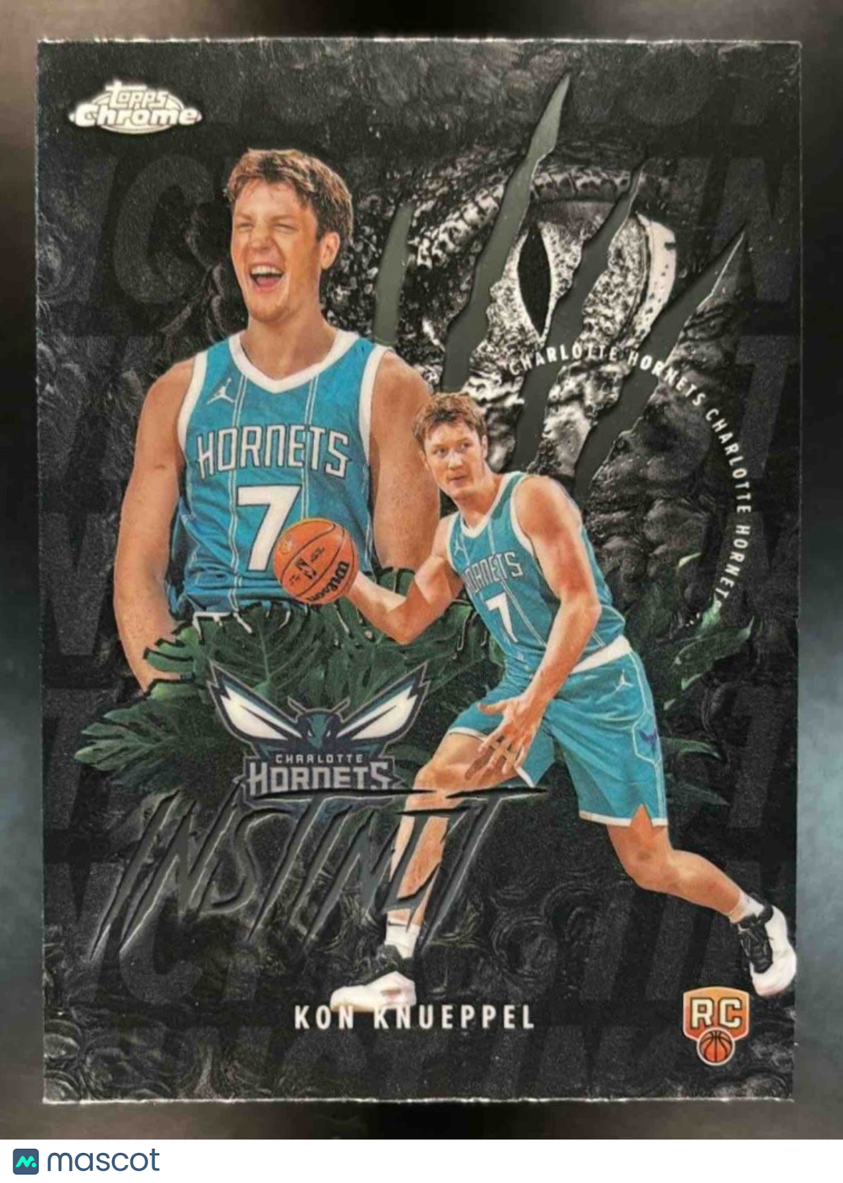 2025-26 Topps Chrome Kon Knueppel Instinct #INS-14 RC Charlotte Hornets
