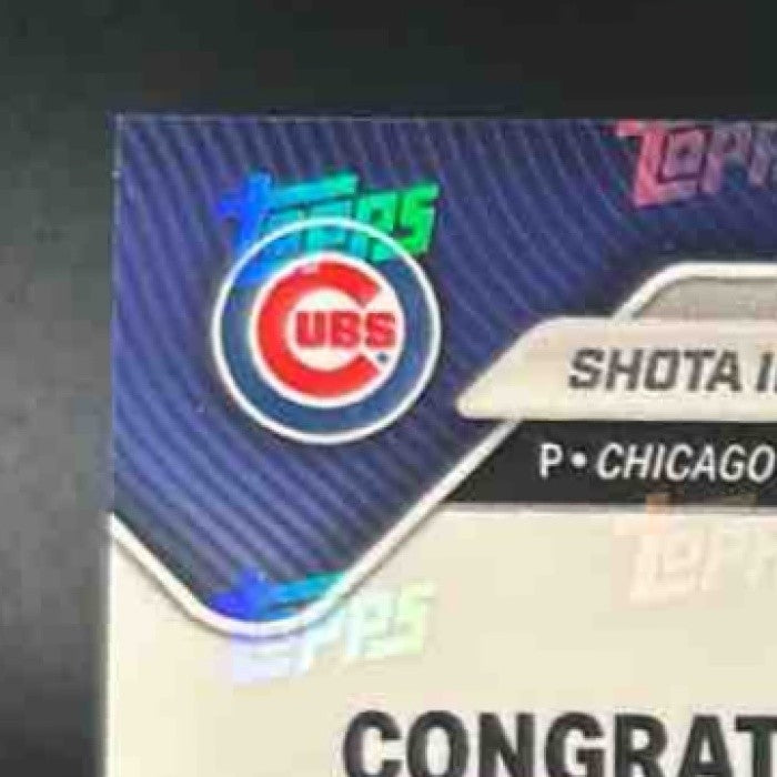 2025 Topps Now Road to Opening Day Cubs Shota Imanaga Auto Gold Foil 16/50 #A-SI