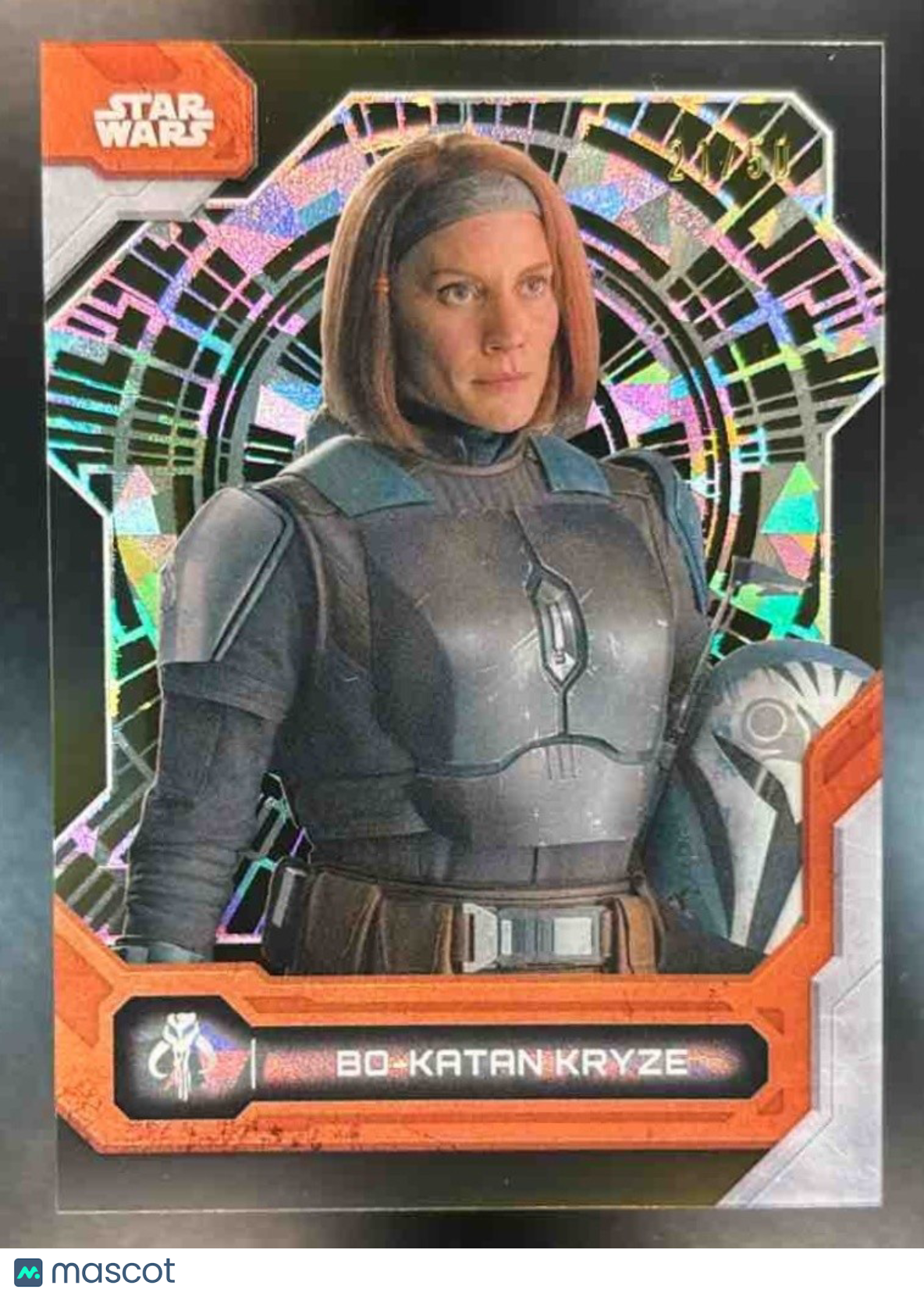 2024 Topps Star Wars High Tek Bo-Katan Kryze Hyperspace Pattern Gold Foil/50 #15