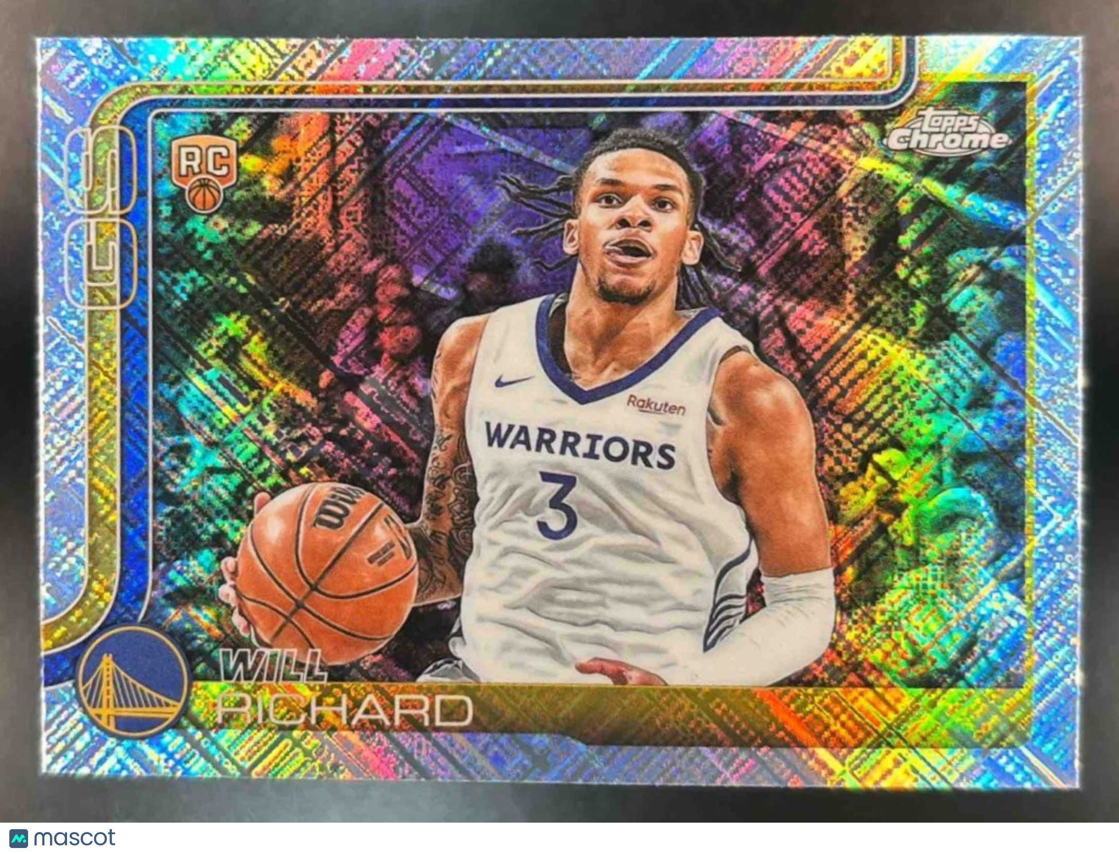 2025-26 Topps Chrome Will Richard Skylight Refractor #287 RC Warriors