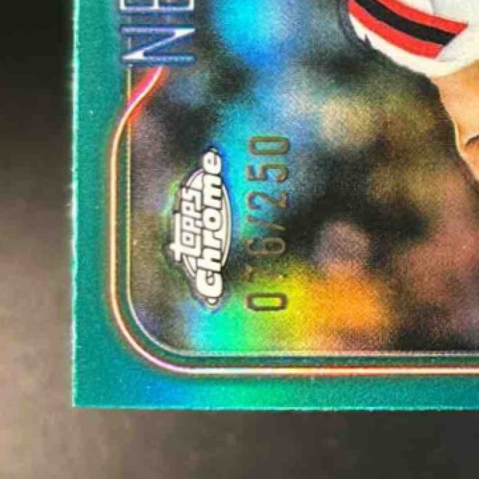 2024 Topps Chrome Drake Maye Teal Refractor /250 #203 RC New England Patriots