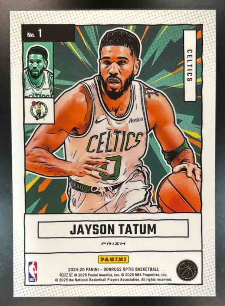 2024-25 Donruss Optic Jayson Tatum Net Marvels Red International Boston Celtics